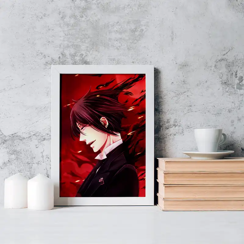 تابلو خندالو مدل سباستین انیمه خادم سیاه کد 16301