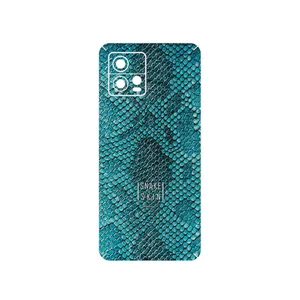 MAHOOT Blue Snake Skin Cover Sticker for Motorola Moto G72