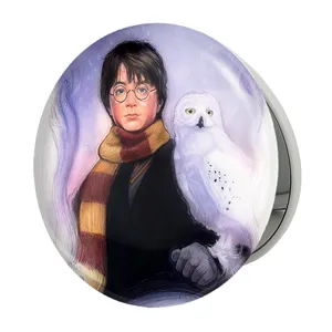 آینه جیبی خندالو طرح هری پاتر Harry Potter مدل تاشو کد 2885 