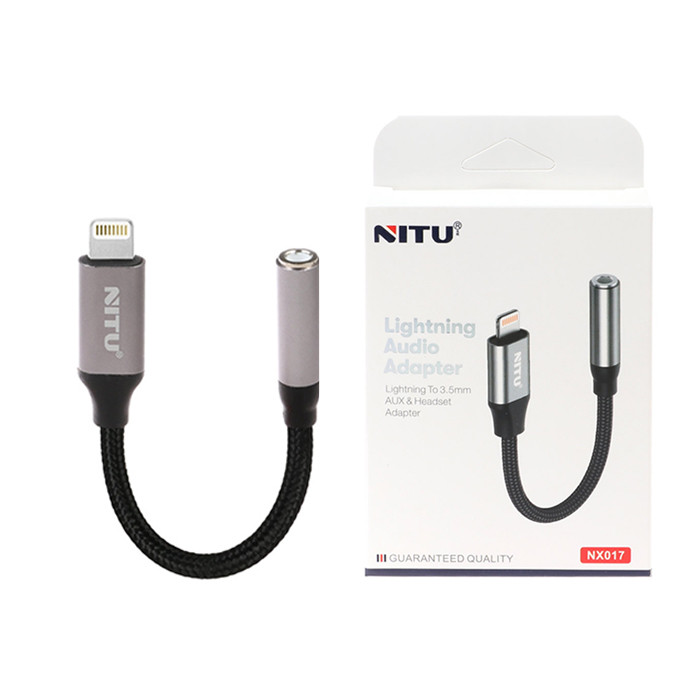 مبدل لایتنینگ به جک 3.5 میلیمتری نیتو مدل NX017
