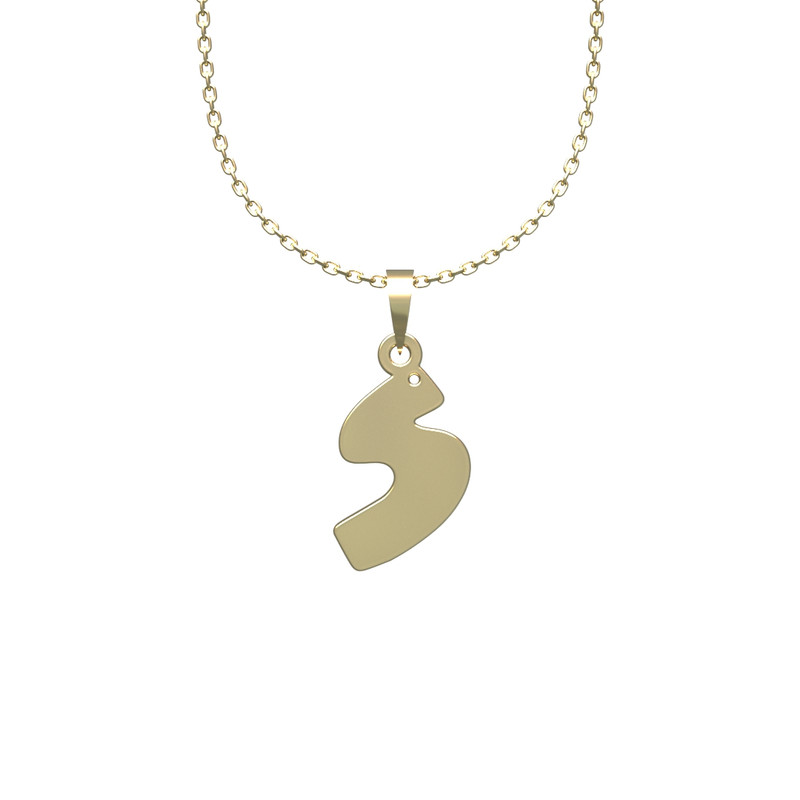 گردنبند طلا 18 عیار زنانه مدوپد مدل هندسی کد TT2-1-1163