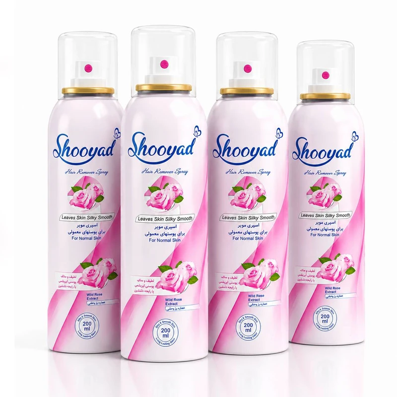 اسپری موبر شویاد مدل H-Rose4 حجم 200 میلی لیتر مجموعه 4 عددی