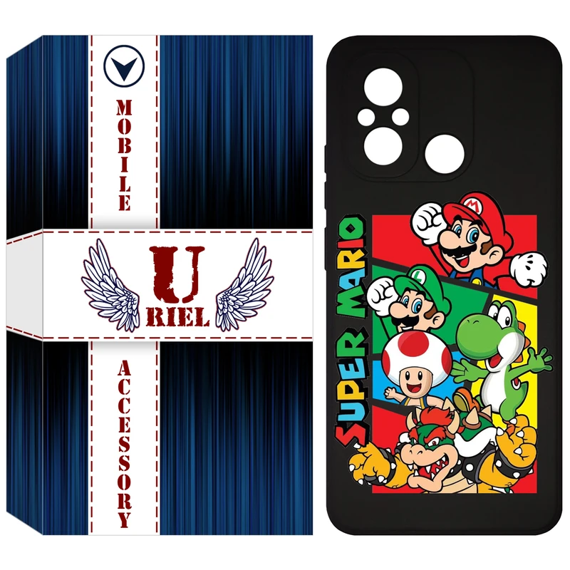 کاور یوریل مدل KSH کد 76 طرح ماریو مناسب برای گوشی موبایل شیائومی Redmi 12C