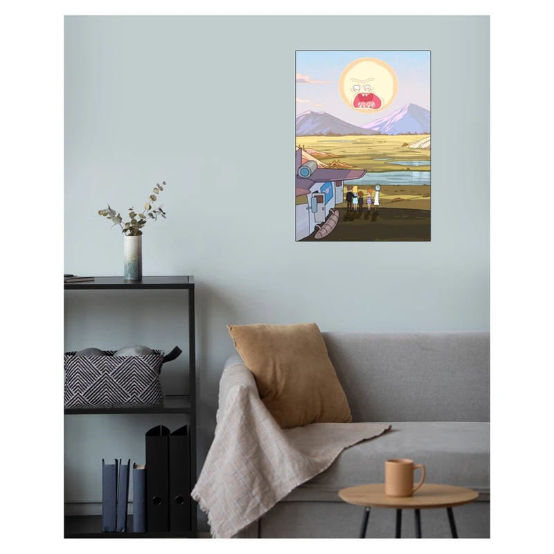 پوستر گوفی مدل انیمیشن ریک و مورتی طرح Rick and Morty کد SUN25