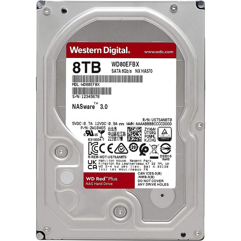 هارددیسک اینترنال وسترن دیجیتال مدل WD80EFBX ظرفیت 8 ترابایت 1