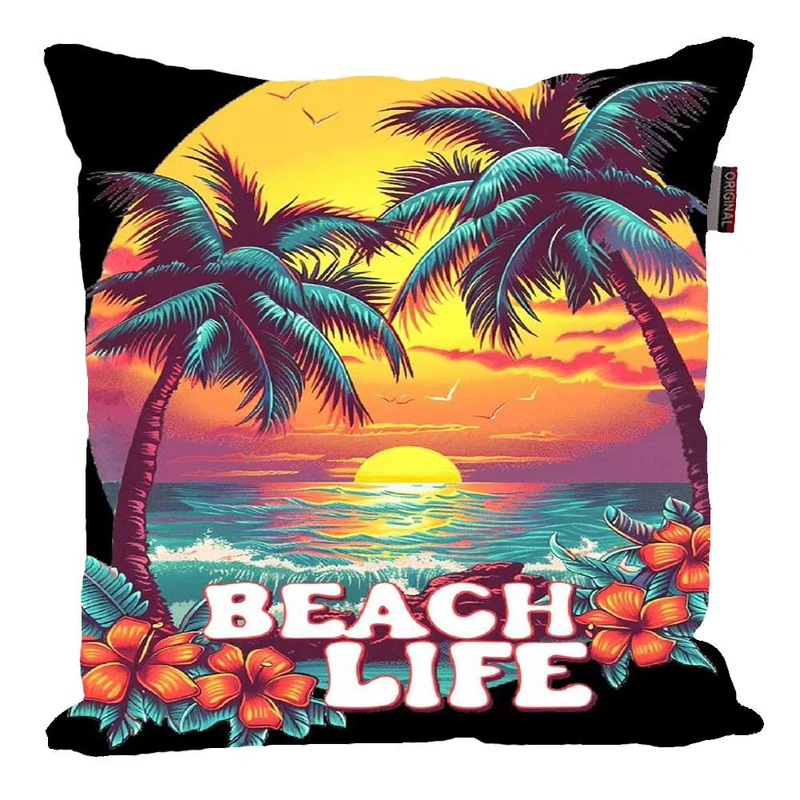 کوسن پاد آفرین مدل فانتزی طرح ساحلی دریاچه کد p57