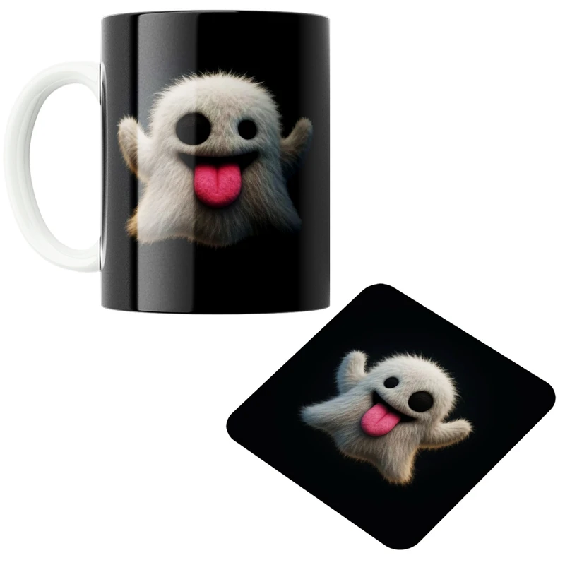 ماگ پاد آفرین مدل ایموجی کد 111 به همراه زیر لیوانی