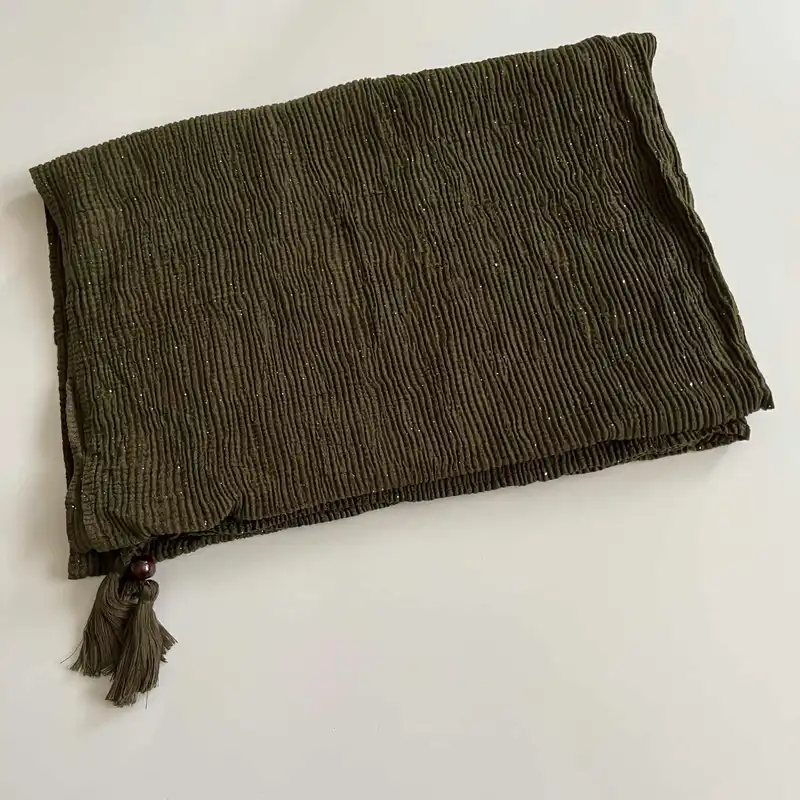 شال زنانه مدل شاین پلیسه کد p609