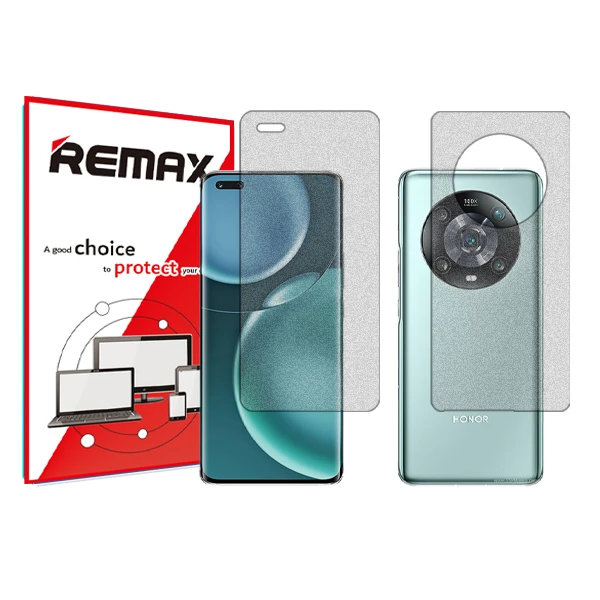 محافظ صفحه نمایش مات ریمکس مدل HyMTT مناسب برای گوشی موبایل آنر Magic4 Pro به همراه محافظ پشت گوشی