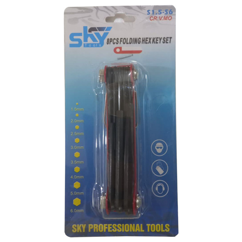 آلن شش گوش اسکای کد DTN-08 مجموعه 8 عددی