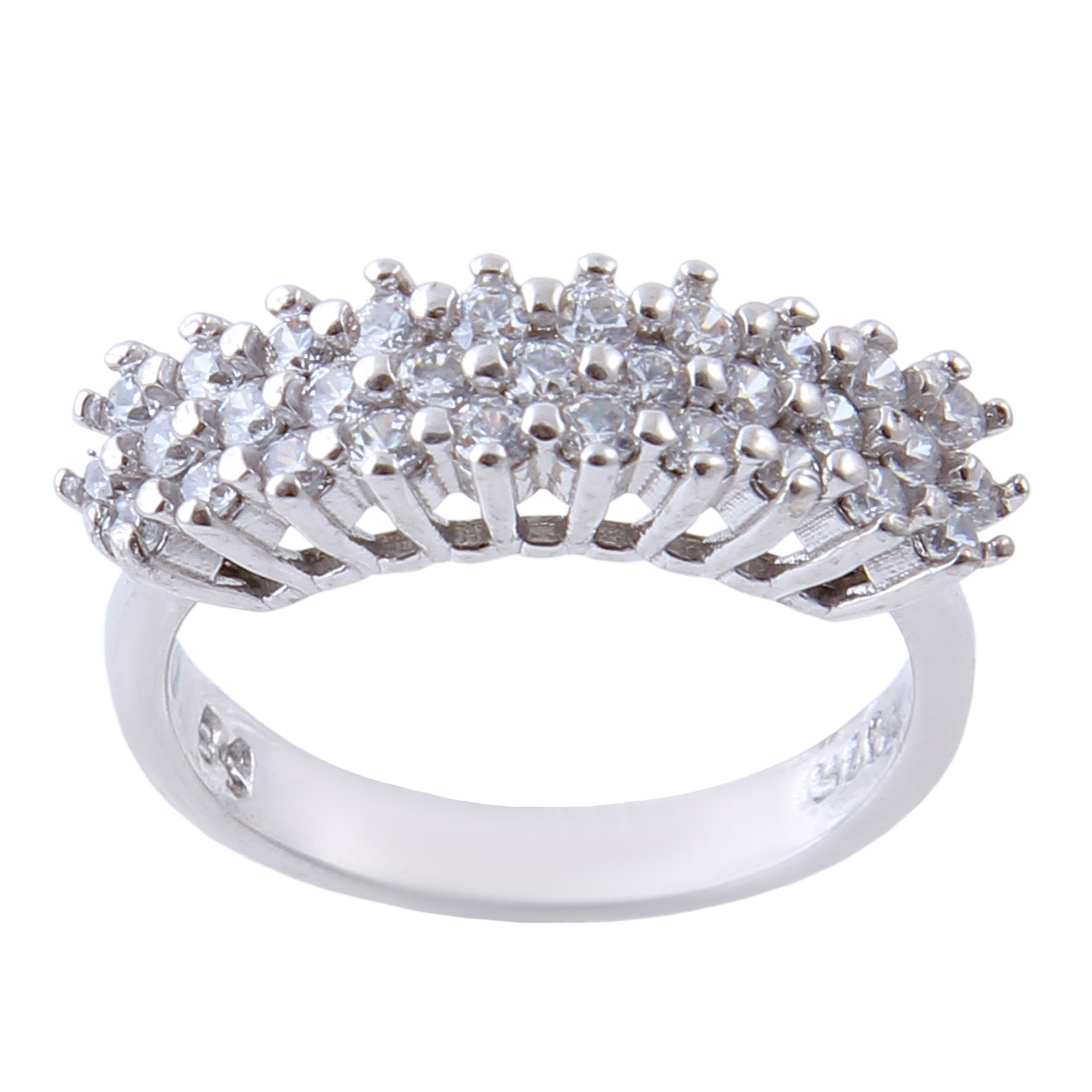     انگشتر نقره زنانه بازرگانی میلادی کد AWR-387