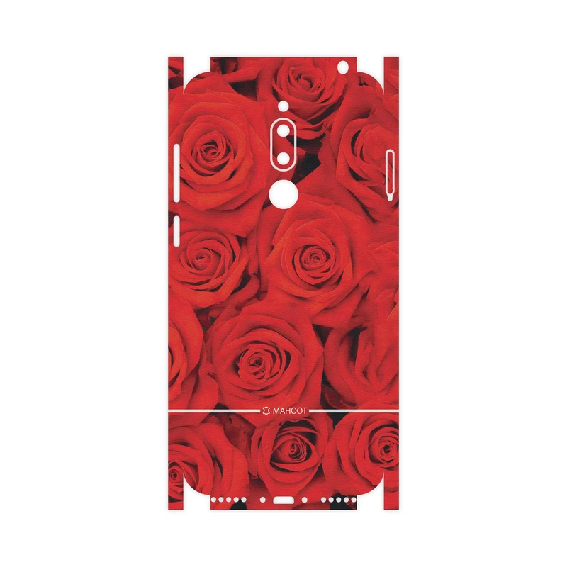 برچسب پوششی ماهوت مدل Red-Flower-FullSkin مناسب برای گوشی موبایل میزو M6T