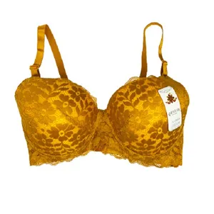 سوتین زنانه مدل qambar 6668 رنگ خردلی