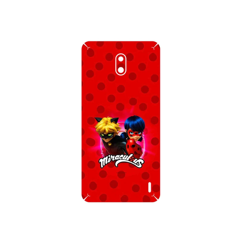 برچسب پوششی ماهوت مدل Ladybug and Cat Noir مناسب برای گوشی موبایل نوکیا 2