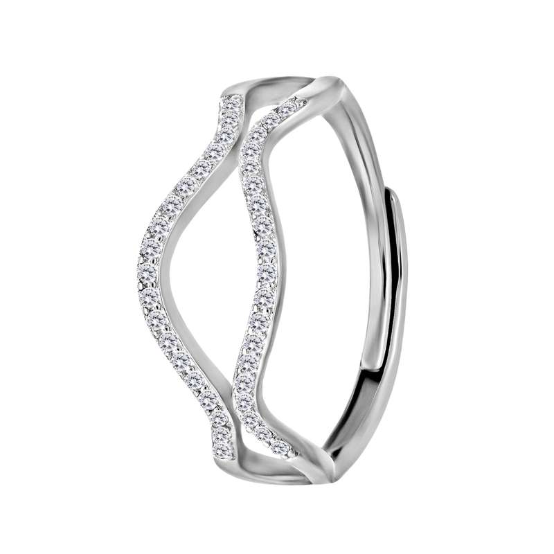 انگشتر نقره زنانه اقلیمه کد AN67