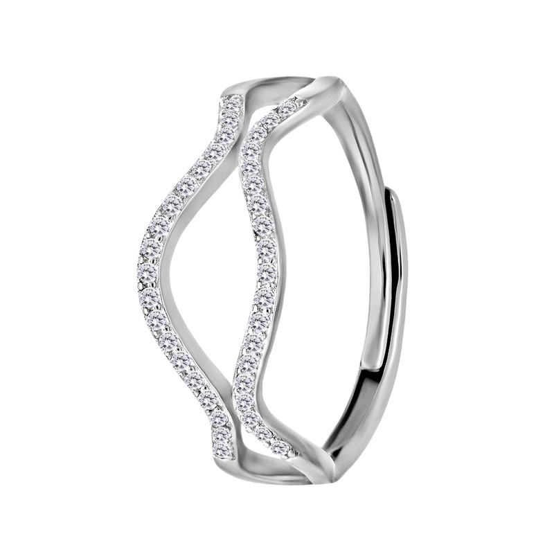 انگشتر نقره زنانه اقلیمه کد AN67