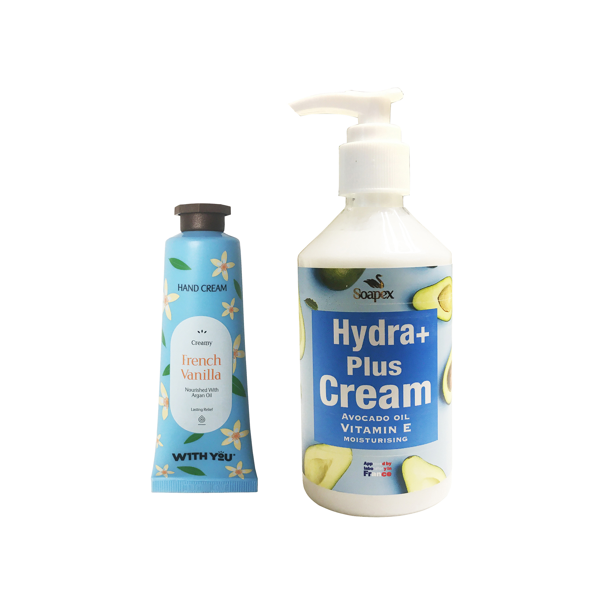 کرم مرطوب کننده سوپکس مدل Avocado حجم 250 میلی لیتر به همراه کرم مرطوب کننده ویت یو مدل French Vanilla حجم 50 میلی لیتر