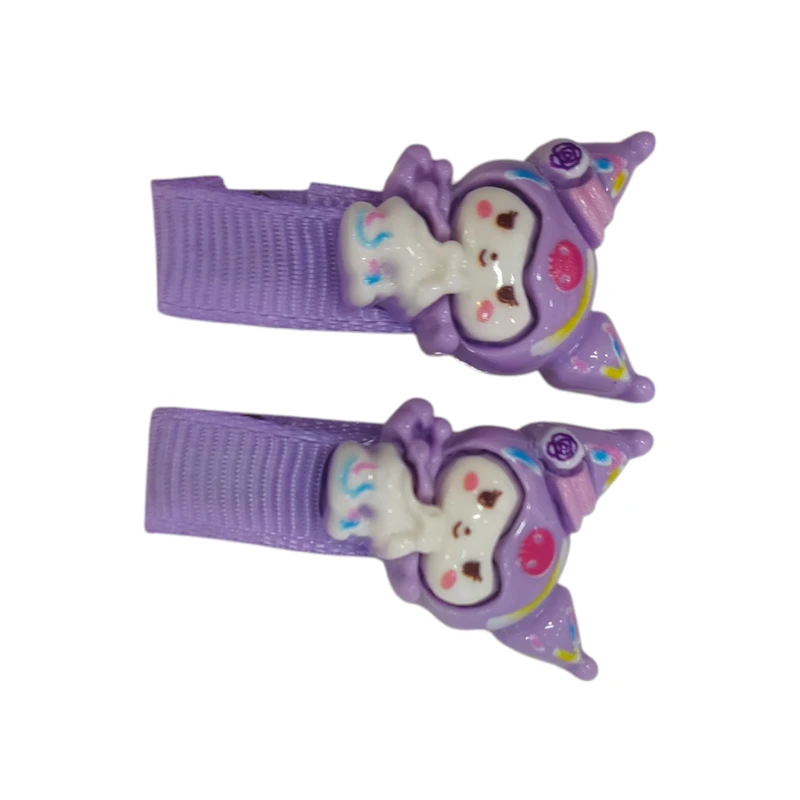 گیره مو دخترانه مدل انبری کرومی کد KOO05 بسته 2 عددی