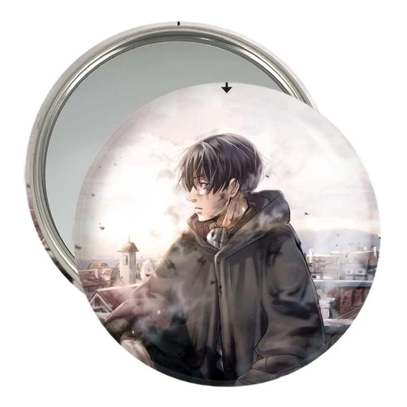 آینه جیبی خندالو مدل لیوای آکرمن انیمه اتک آن تایتان Attack on Titan  کد 11021