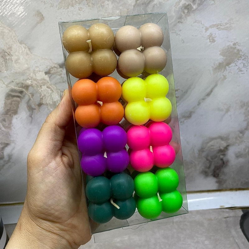 شمع مدل روبیک بسته 8 عددی