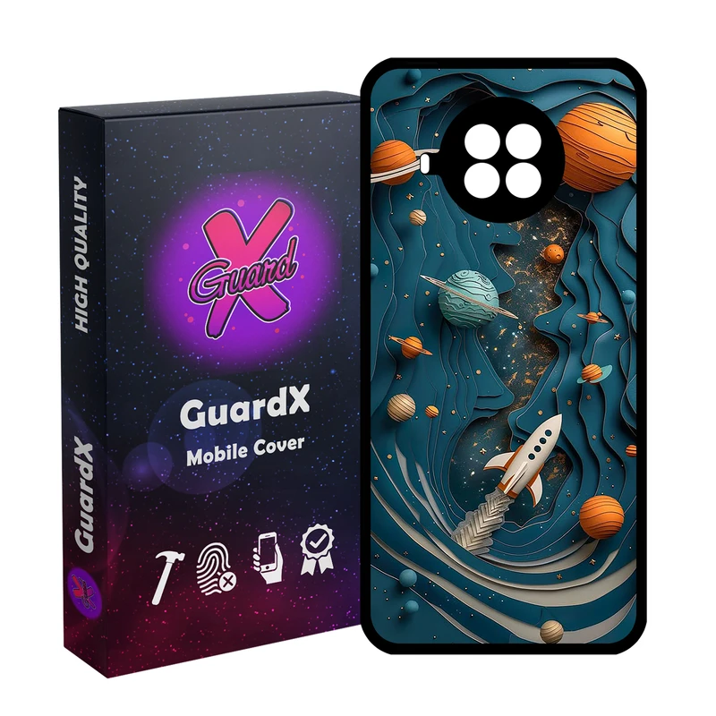 کاور گارد ایکس طرح فضا مدل Glass10750 مناسب برای گوشی موبایل شیائومی  Mi 10T Lite/Redmi Note 9 Pro 5G/10I 5G