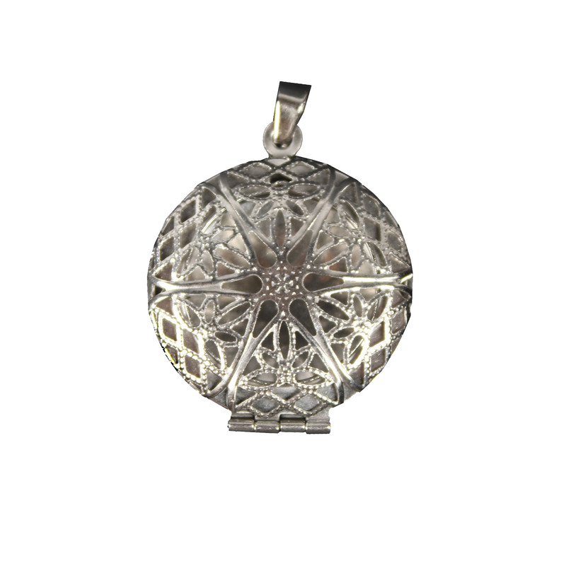 آویز گردنبند زنانه مدل لاکت قاب عکسی طرح گرد