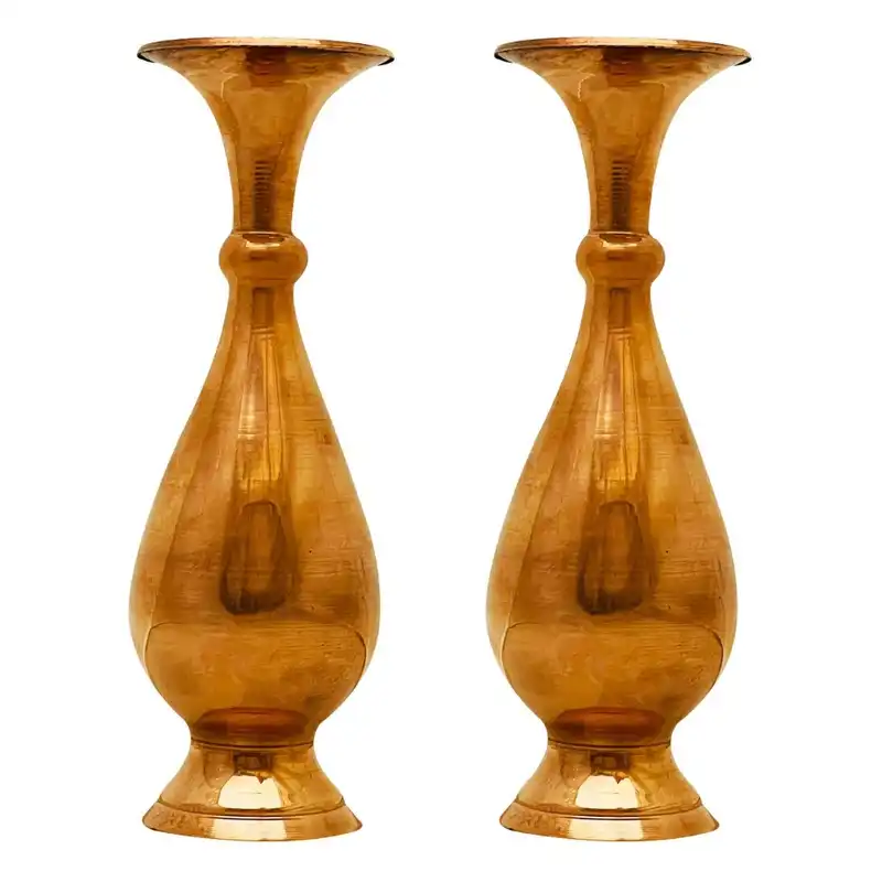 گلدان مسی مدل موشکی کد 220 بسته 2 عددی