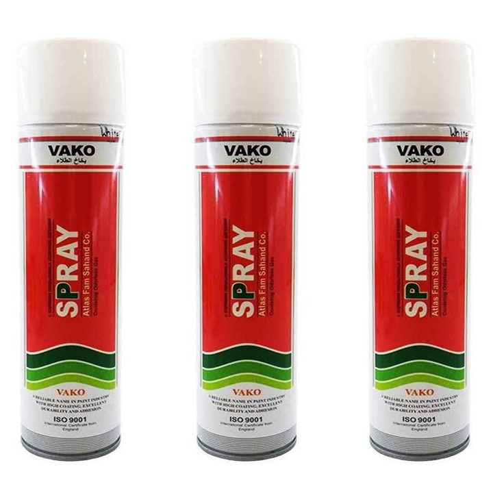اسپری رنگ سفید واکو مدل 300ML بسته 3 عددی اسپری رنگ سفید واکو مدل 300ML بسته 3 عددی