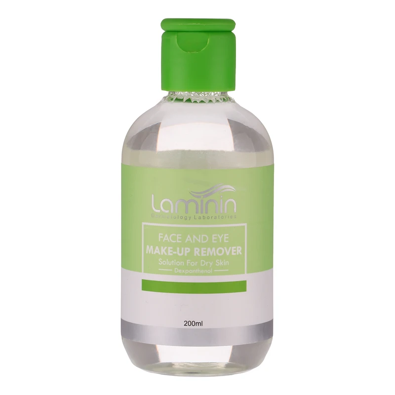محلول پاک کننده آرایش صورت لامینین مدل Dexpanthenol مناسب برای پوست خشک حجم 200 میلی لیتر