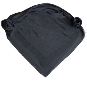 روسری زنانه مدل نخی اداری رسمی محرمی قواره بزرگ کد 32