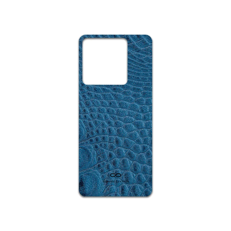 برچسب پوششی ماهوت مدل Blue-Crocodile-Leather مناسب برای گوشی موبایل شیائومی Poco X6