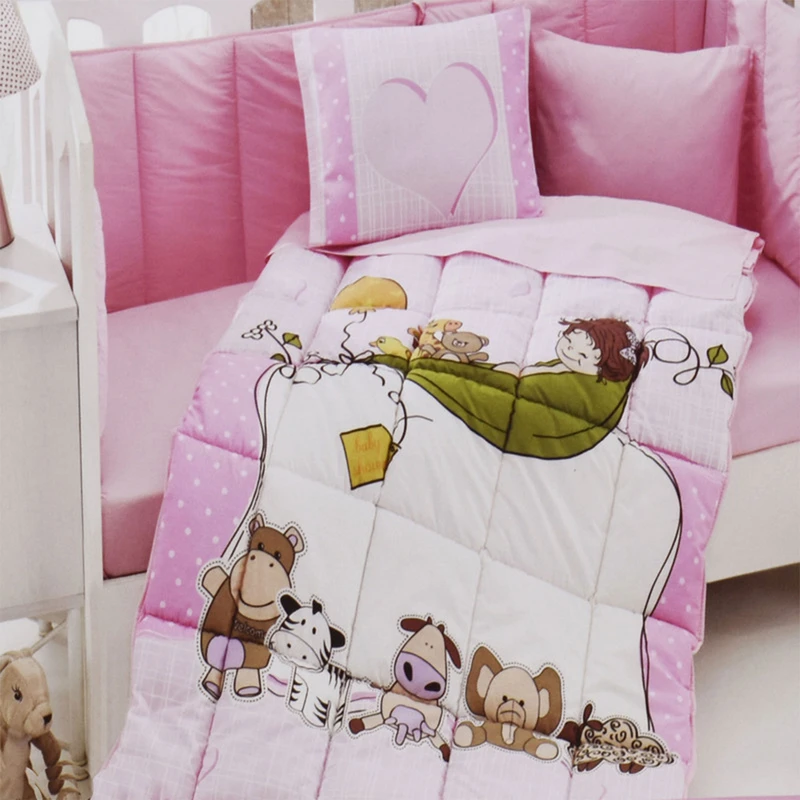 سرویس ملحفه کودک اورتوم مدل Merry مجموعه 4 عددی