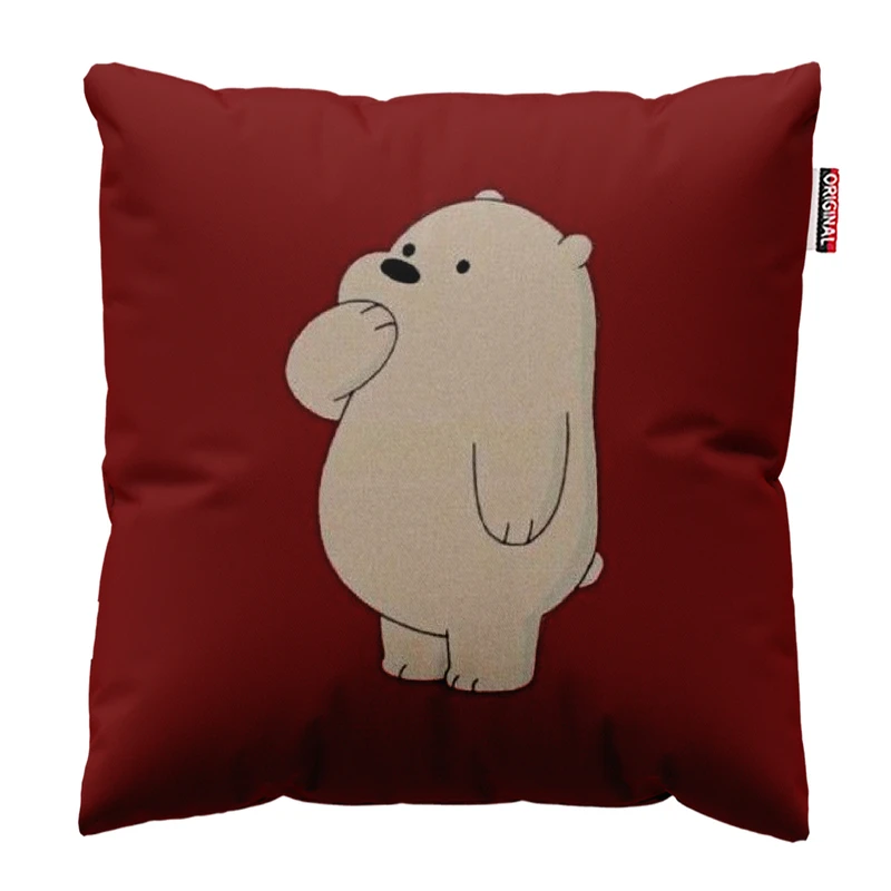 کوسن پاد آفرین مدل خرس متعجب کد5 سایز30*30 سانتی متر