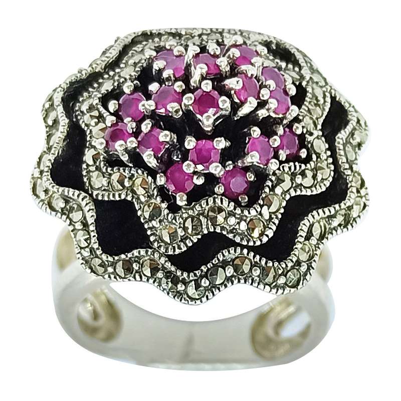 انگشتر نقره زنانه سلین کالا مدل یاقوت ce-As324