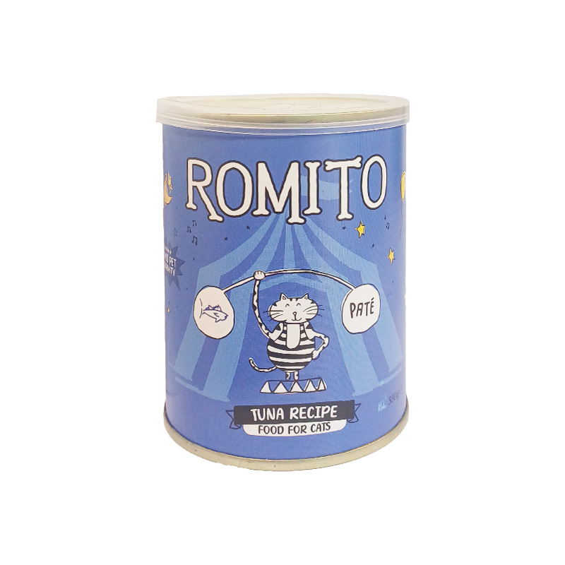 کنسرو غذای گربه رومیتو مدل ماهی سالمون وزن 380 گرم