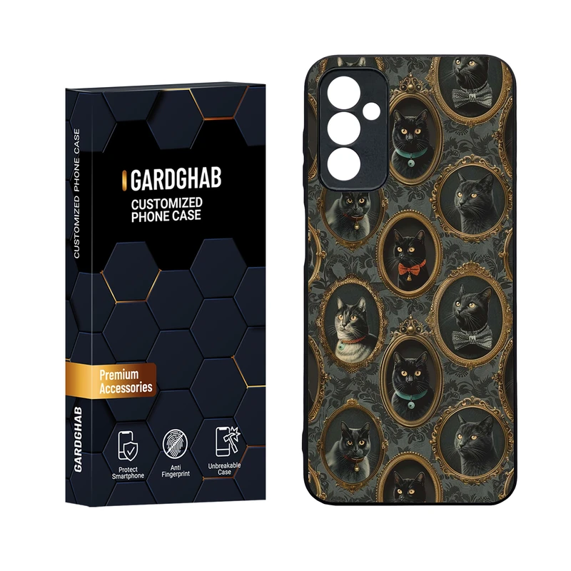 کاور گارد قاب مدل دورژله ای پشت گلس فانتزی مناسب برای گوشی موبایل سامسونگ Galaxy M13 4G