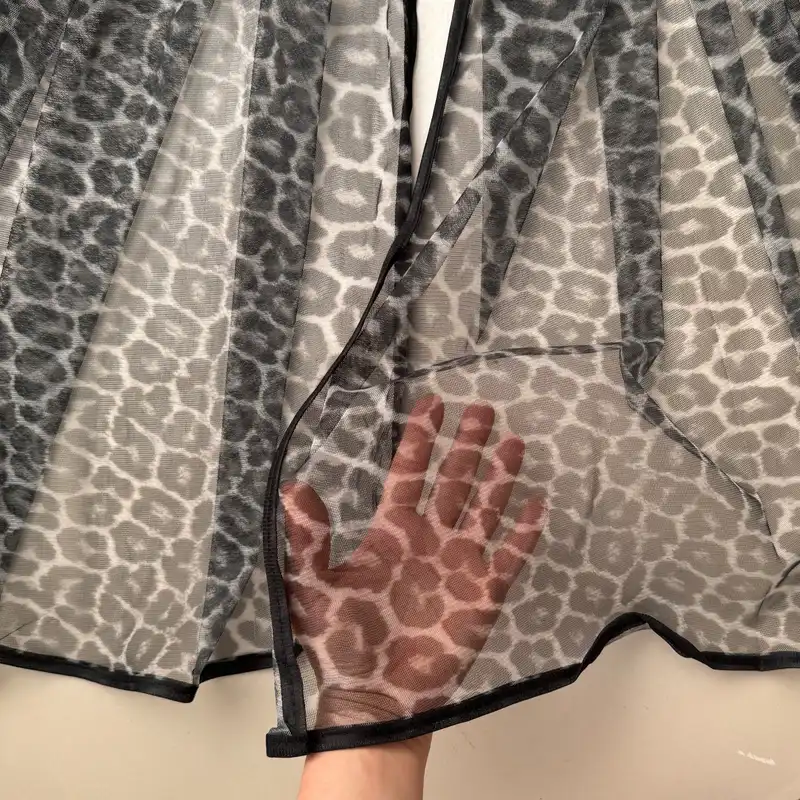 شال زنانه مدل توری پلنگی تابستانی مهمانی کد 45