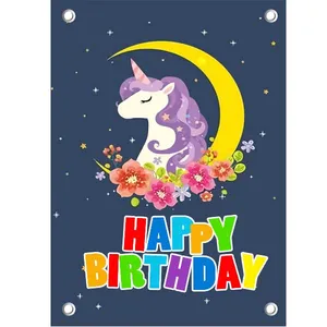 بنر تولد طرح اسب تک شاخ کد BnArt-13