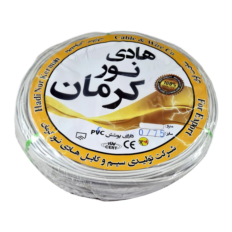 سیم برق افشان 2 در 0.75 هادی نور کرمان مدل نایلون کد NLC275 سیم برق افشان 2 در 0.75 هادی نور کرمان مدل نایلون کد NLC275
