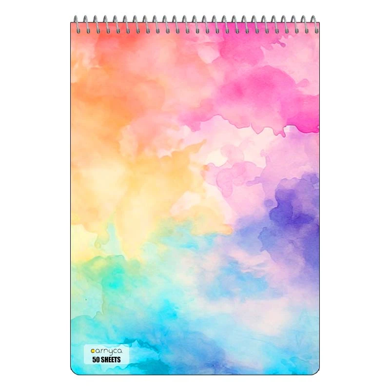 دفتر نقاشی 50 برگ سیمی کارنیکا طرح آبرنگ Water color کد 49102
