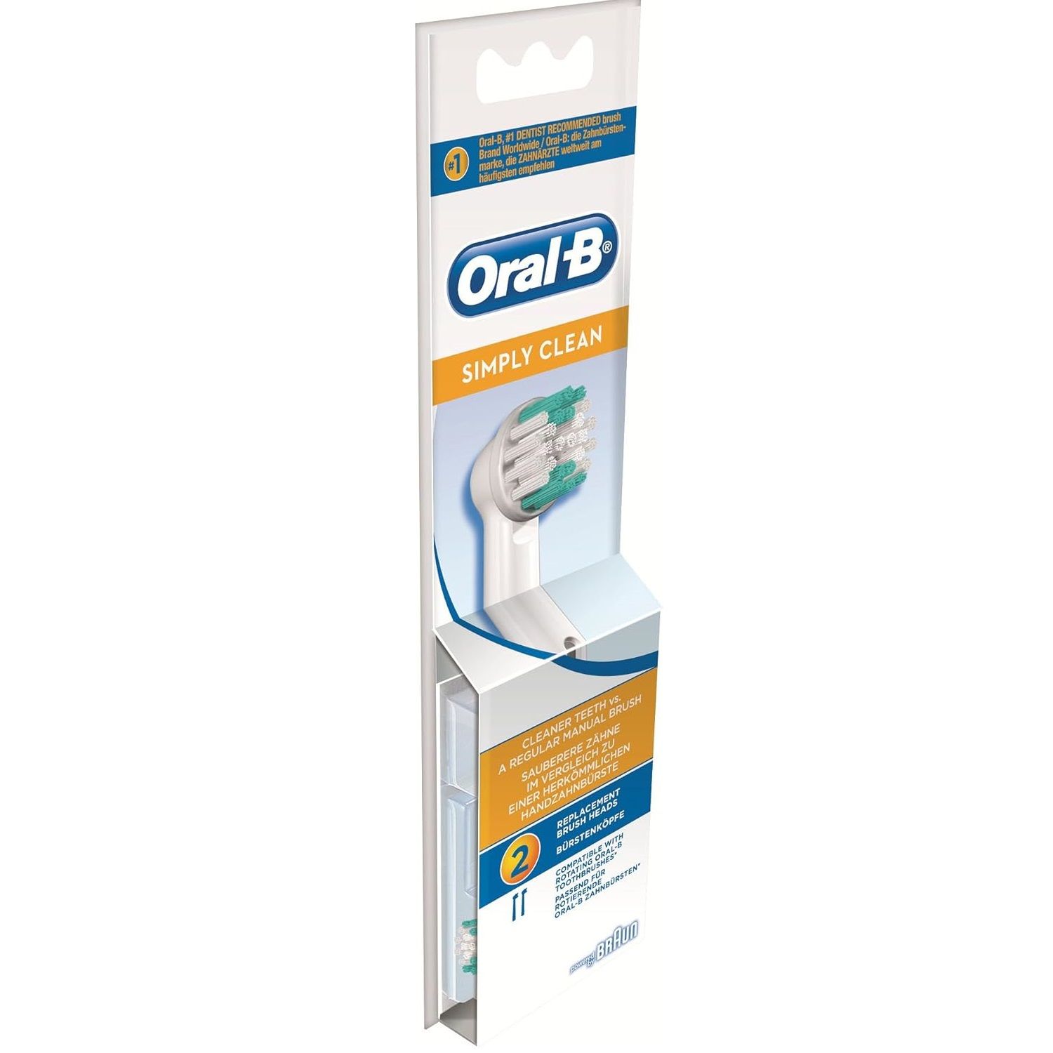 سری یدک مسواک برقی اورال-بی مدل SIMPLY CLEAN بسته دو عددی -  - 3