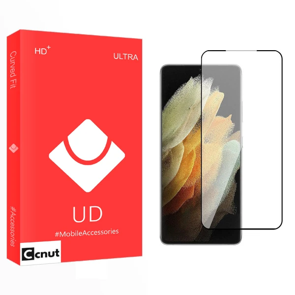 محافظ صفحه نمایش شیشه ای کوکونات مدل UD FLGL مناسب برای گوشی موبایل سامسونگ Galaxy S21 Ultra