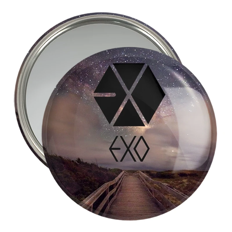 آینه جیبی خندالو مدل گروه موسیقی اکسو EXO  کد 2533