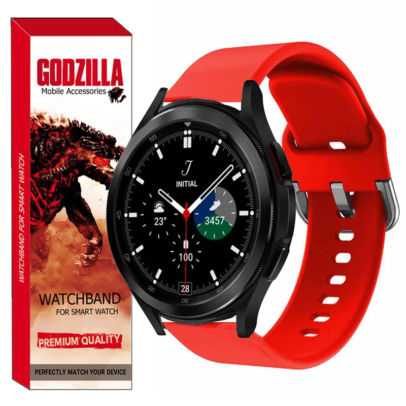 بند گودزیلا مدل Silicon-SQ مناسب برای ساعت هوشمند سامسونگ Galaxy Watch4 Classic 46mm