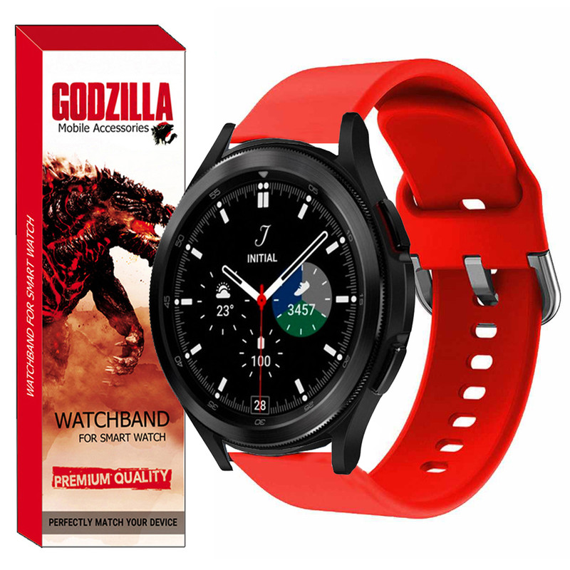 بند گودزیلا مدل Silicon-SQ مناسب برای ساعت هوشمند سامسونگ Galaxy Watch4 Classic 42mm