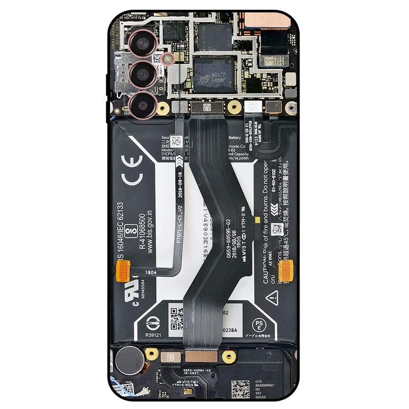 کاور مگافون طرح برد موبایل مدل 8004 مناسب برای گوشی موبایل سامسونگ Galaxy F13         