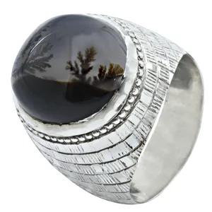 انگشتر نقره مردانه مدل شجر کد x13