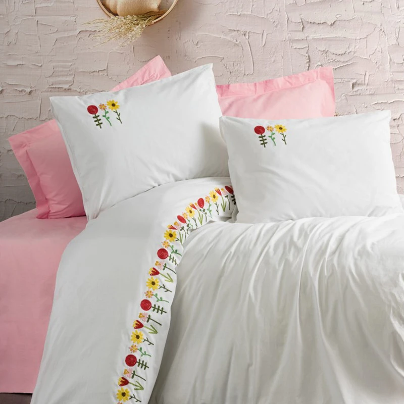 سرویس خواب کاتن باکس مدل Brode mina pembe دو نفره 6 تکه