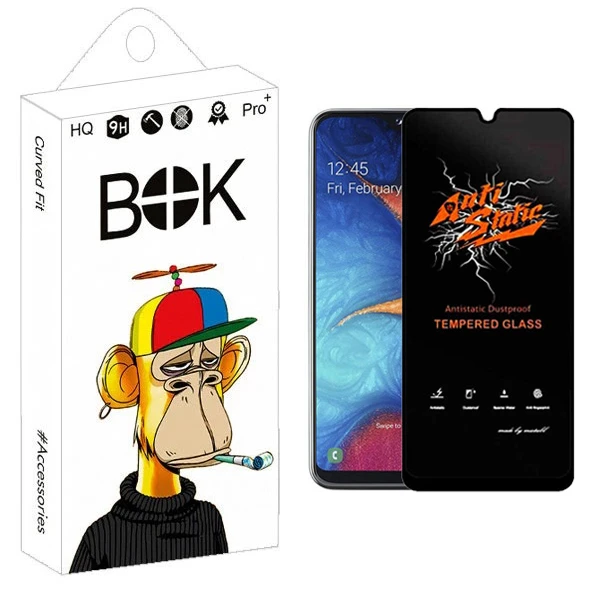 محافظ صفحه نمایش بوک مدل Carbon Antistatic مناسب برای گوشی موبایل سامسونگ Galaxy A50