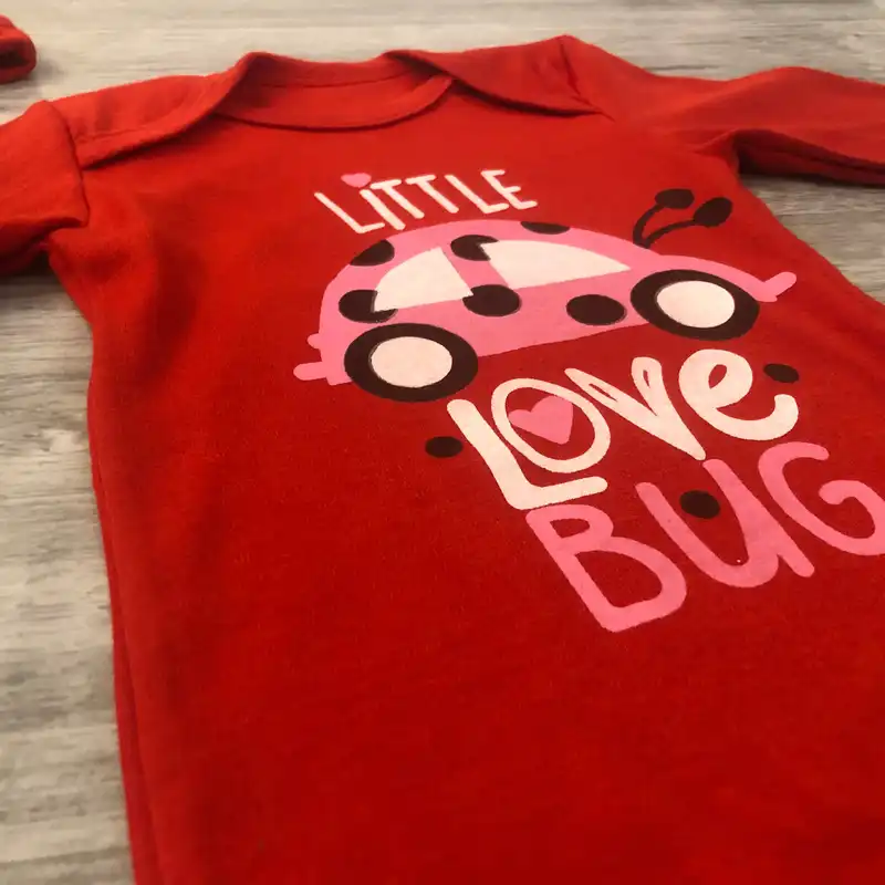 ست 3 تکه لباس نوزادی مدل کفشدوزک